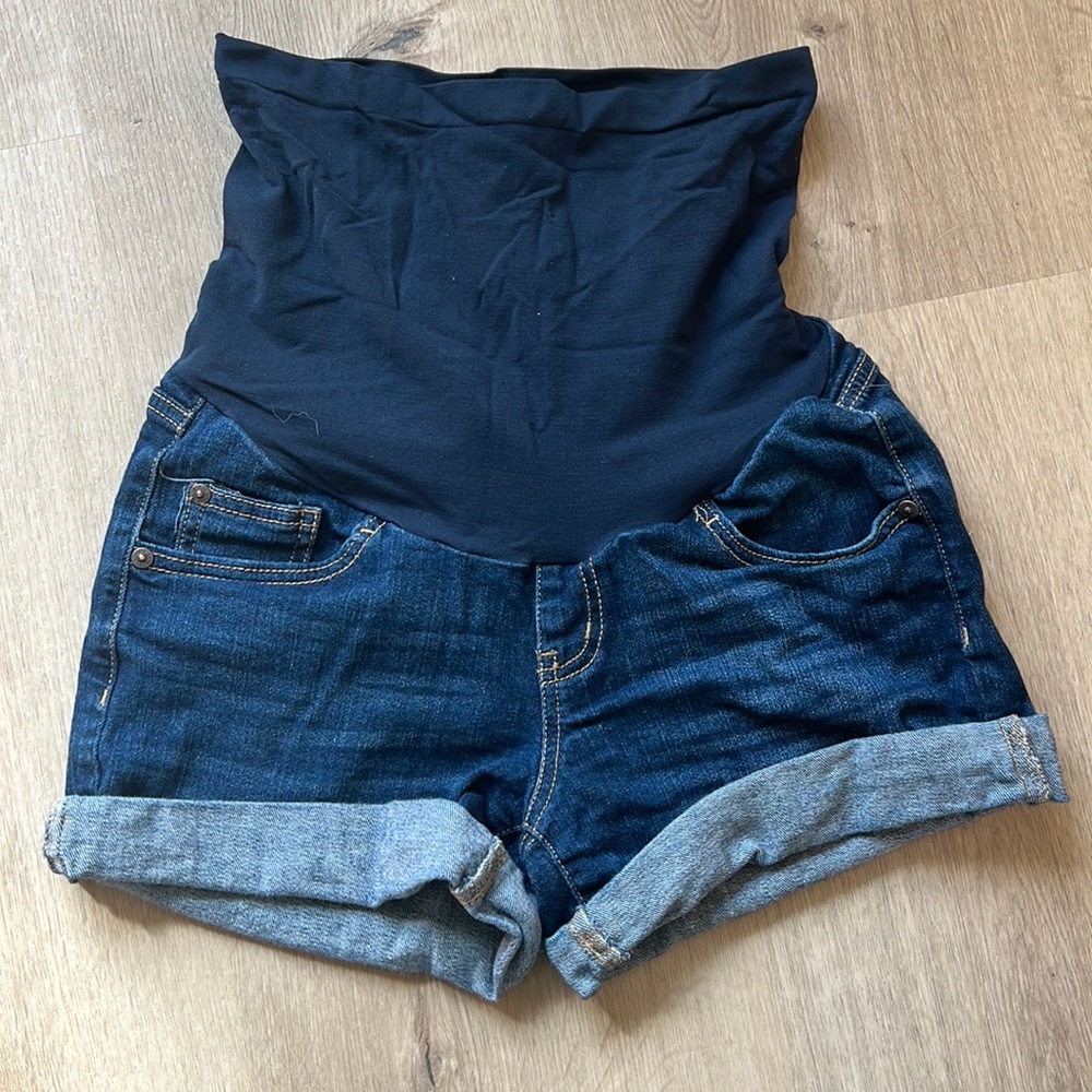 Indigo Blue maternity shorts